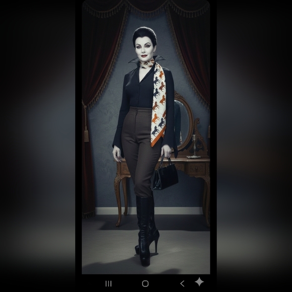 Vintage 80s 90s Brown Wool High Waist Trousers M - Picture 15 of 16